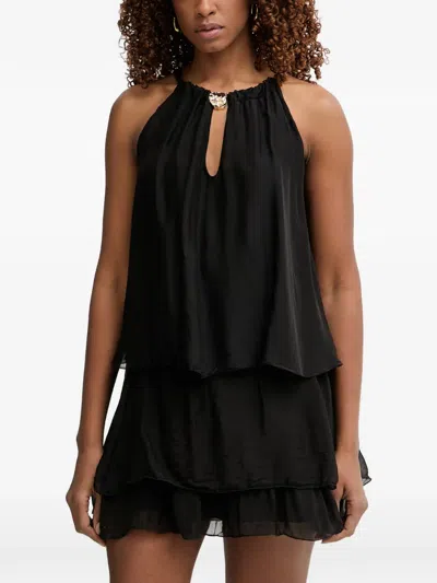 Haveone Gold-tone Hardware Layered Top In Black