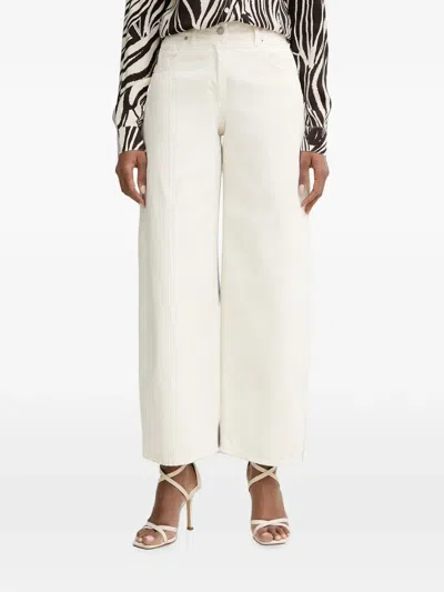 Haveone Wide-leg Jeans In Neutral