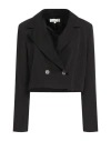 Haveone Woman Blazer Black Size L Polyester, Elastane