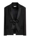 Haveone Woman Blazer Black Size M Polyester, Viscose, Elastane