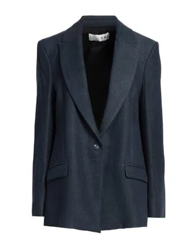 Haveone Woman Blazer Blue Size M Lyocell