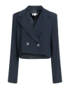 Haveone Woman Blazer Midnight Blue Size L Polyester, Elastane