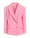 Haveone Woman Blazer Pink Size Xs Polyester, Elastane In Pink