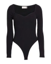 Haveone Woman Bodysuit Black Size Onesize Viscose, Polyester, Polyamide