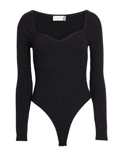 Haveone Woman Bodysuit Black Size Onesize Viscose, Polyester, Polyamide
