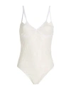 Haveone Woman Bodysuit White Size M Polyamide, Cotton In White