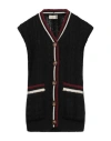 Haveone Woman Cardigan Black Size Onesize Acrylic, Polyester In Black