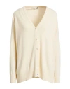 Haveone Woman Cardigan Cream Size L Polyamide, Viscose In White