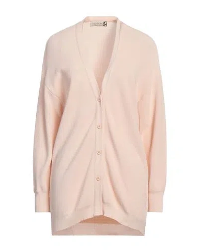 Haveone Woman Cardigan Light Pink Size Onesize Viscose, Polyamide In White