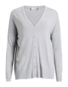 Haveone Woman Cardigan Grey Size M Polyamide, Viscose In Gray