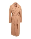 Haveone Woman Coat Camel Size Xl Polyester, Wool In Nude