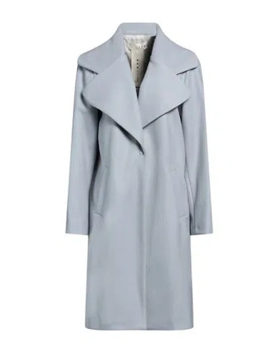 Haveone Woman Coat Sky Blue Size S Polyester, Acrylic, Wool