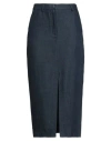 Haveone Woman Denim Skirt Blue Size M Lyocell In Black