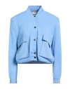Haveone Woman Jacket Azure Size M Polyester, Elastane In Blue