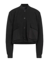Haveone Woman Jacket Black Size L Polyester, Elastane
