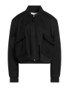 Haveone Woman Jacket Black Size M Polyester, Elastane