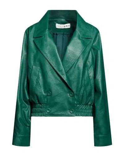 Haveone Woman Jacket Emerald Green Size M Viscose