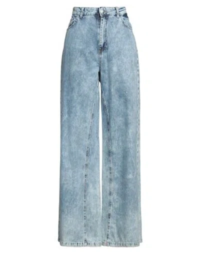 Haveone Woman Jeans Blue Size L Cotton