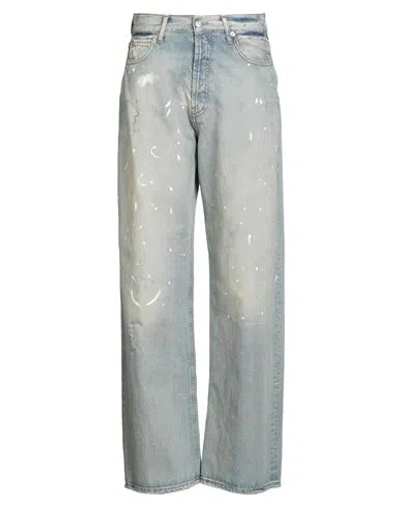 Haveone Woman Jeans Blue Size L Cotton In Gray