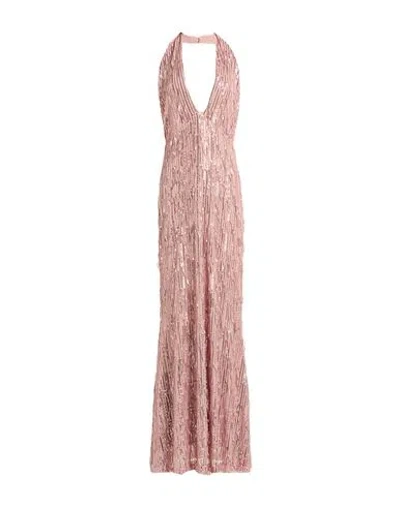 Haveone Woman Maxi Dress Antique Rose Size M Polyester In Pink