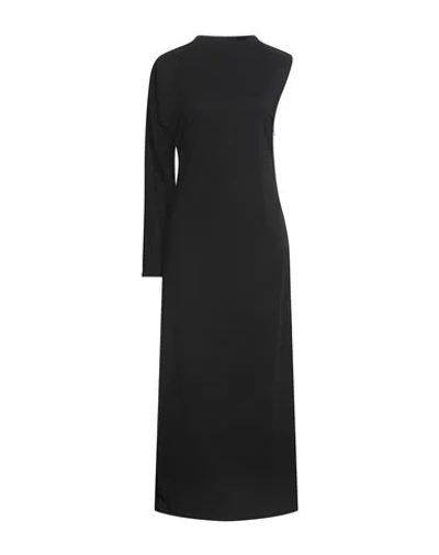 Haveone Woman Maxi Dress Black Size M Polyester