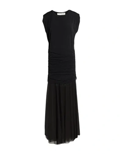 Haveone Woman Maxi Dress Black Size M Polyester, Elastane