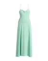Haveone Woman Maxi Dress Light Green Size S Polyester, Elastane