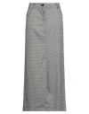 Haveone Woman Maxi Skirt Black Size M Polyester, Elastane In Gray