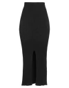 Haveone Woman Maxi Skirt Black Size Onesize Viscose, Polyester, Polyamide In Black