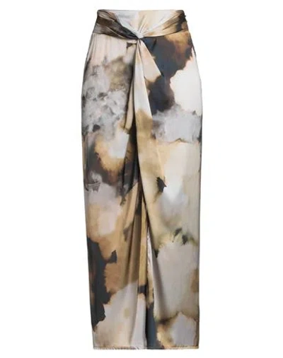 Haveone Woman Maxi Skirt Ivory Size M Polyester