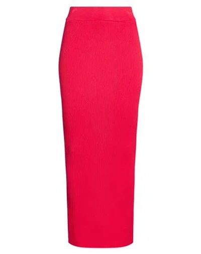 Haveone Woman Maxi Skirt Red Size Onesize Viscose, Polyester, Polyamide