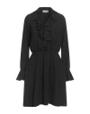 Haveone Woman Midi Dress Black Size M Polyester, Elastane