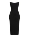 Haveone Woman Midi Dress Black Size Onesize Viscose, Polyester, Polyamide