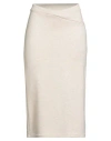 Haveone Woman Midi Skirt Beige Size M Viscose, Polyester, Nylon