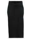 Haveone Woman Midi Skirt Black Size M Viscose, Polyester, Nylon