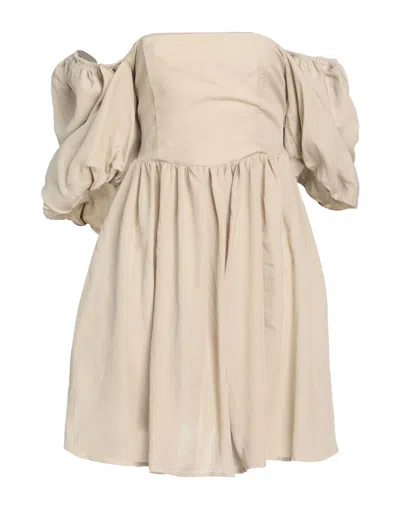 Haveone Short Dresses In Beige