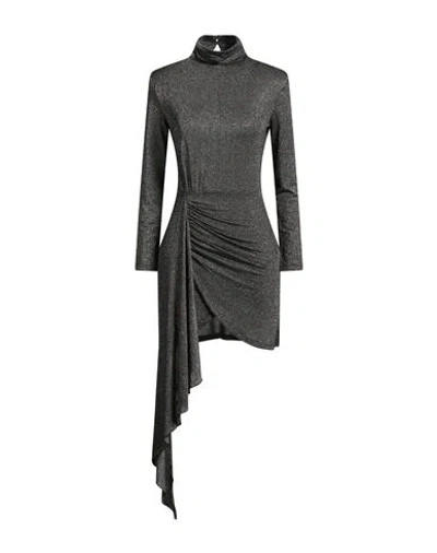 Haveone Woman Mini Dress Black Size L Textile Fibers