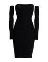 Haveone Woman Mini Dress Black Size Onesize Viscose, Polyester, Polyamide
