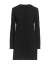 Haveone Woman Mini Dress Black Size S Polyester, Viscose, Acrylic
