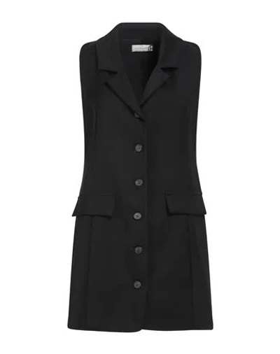 Haveone Woman Mini Dress Black Size S Polyester, Viscose, Elastic Fibres