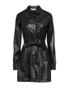 Haveone Woman Mini Dress Black Size S Polyurethane, Polyester