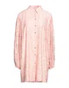Haveone Woman Mini Dress Blush Size S Polyester In Pink