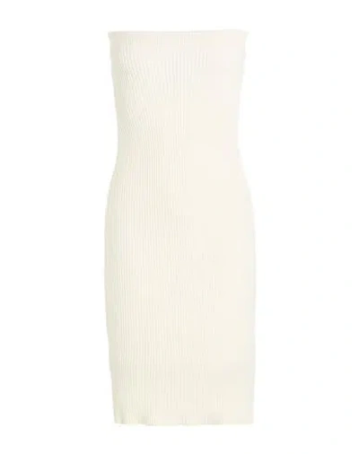 Haveone Woman Mini Dress Cream Size Onesize Viscose, Polyester, Polyamide In Animal Print