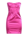 Haveone Woman Short Dress Fuchsia Size M Viscose In Pink