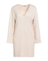 Haveone Woman Mini Dress Ivory Size M Viscose, Polyester, Nylon