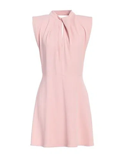Haveone Woman Mini Dress Light Pink Size L Polyester, Elastane