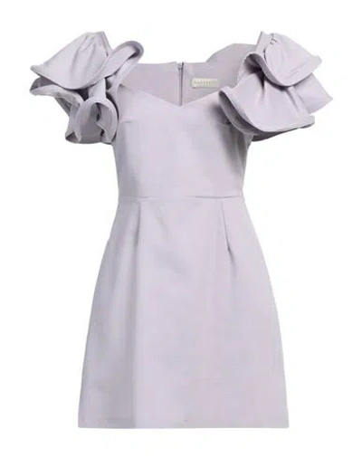 Haveone Woman Mini Dress Lilac Size S Cotton, Polyamide, Elastic Fibres In Purple