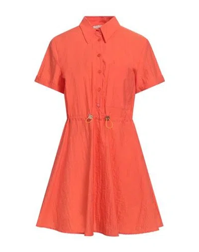 Haveone Woman Mini Dress Orange Size M Polyamide