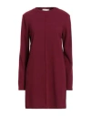 Haveone Woman Mini Dress Plum Size M Polyester, Viscose, Acrylic