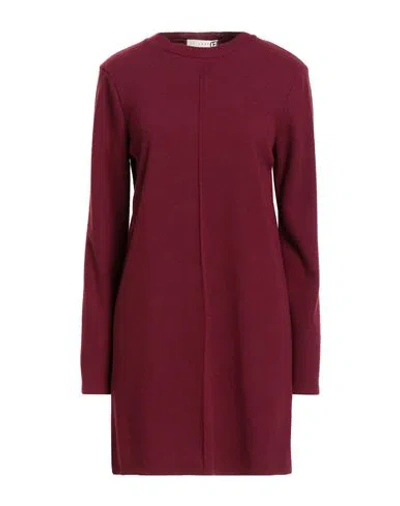Haveone Woman Mini Dress Plum Size M Polyester, Viscose, Acrylic